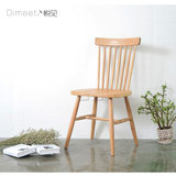 北欧田园欧式日式经典创意伊姆斯温莎椅实木白橡木咖啡靠背椅餐椅
