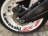川崎摩托车超宽大钢圈贴纸/ZX-6R轮毂装饰贴花/可定制各种车型
