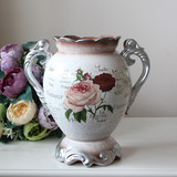 欧式陶瓷花瓶 客厅餐桌玄关摆设花盆插花花瓶家具摆件台面摆件