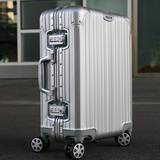 日默瓦拉杆箱万向轮登机箱22寸全金属铝镁合金旅行箱铝框行李箱28