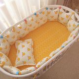 ins爆款皇冠造型床头靠垫靠枕婴儿床围纯棉宝宝床上用品无荧光剂