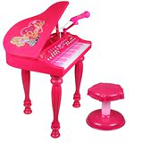 欧锐芭比公主三角电子钢琴 芭比时尚乐器系列 儿童电子琴女孩玩具
