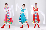 女装藏服演出服装藏族水袖舞台装秧歌服少数民族服装现代服装