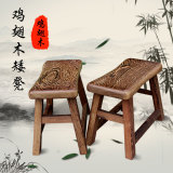 鸡翅木小板凳 实木矮凳红木沙发凳中式仿古小凳子儿童原木小长凳