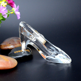 现代欧式古典透明 水晶玻璃高跟鞋摆设 家具家居软装饰品柜台摆件