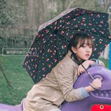 日本日单wpc原单创意晴雨伞精致小清新碎花公主少女长柄防晒伞