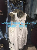 BERSHKA bershka正品代购2016新品女装 磨边牛仔背带短裙 2色