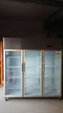 安淇尔1.8米三门厨房不锈钢冷藏展示柜保鲜饮料啤酒商用冰柜冷柜