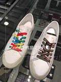 熊猫法国代购 YSL/圣罗兰16新款 slp男士迷彩鞋带做旧做脏小白鞋