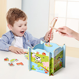 儿童钓鱼玩具套装磁性 宝宝益智游戏过家家1-2-3周岁木质拆装钓鱼