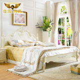 韩式床双人实木床 简约欧式床白色儿童床卧室田园公主床法式婚床