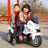 儿童电动三轮双驱动玩具警车2.3.4.5.6.7岁超大号宝宝可坐摩托车