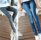 2016新款款韩版潮修身小脚仿牛仔打底裤九分百搭外穿显瘦薄款女