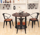 实木橡木餐桌椅白色 伸缩 折叠餐桌 餐桌椅组合6人 旋转圆形饭桌