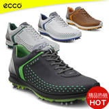 正品Ecco爱步高尔夫鞋代购130614-59015高尔夫男鞋男款真皮活动钉