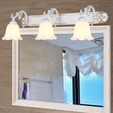 欧式镜前灯卫生间美式镜柜灯简约厕所防雾梳妆灯具浴室led镜前灯