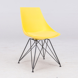 实木餐饮椅子靠背时尚简约休闲椅电脑椅铁艺椅酒吧椅塑料伊姆斯椅