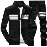 春秋季大码男士休闲运动套装韩版卫衣青少年学生两件套长袖跑步服