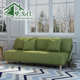 梦尚佳 日式简约沙发床布艺可折叠多功能两用床可拆洗小户型北欧