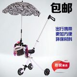 新款盛典米高同款简易轻便携儿童折叠车三轮车婴儿手推车溜娃神器