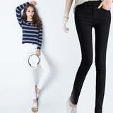 夏季新款韩版时尚潮流九分牛仔裤女个性修身显瘦小脚铅笔9分牛仔