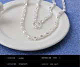 周大福990纯银女式项链精美细致简单大气送朋友送女友的最佳选择