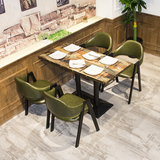 欧式咖啡厅桌椅西餐厅桌椅奶茶店甜品店桌椅组合小吃店咖啡馆餐椅