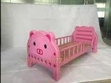 幼儿园床塑料床儿童单人小床护栏床木板床动物宝宝午睡床童木床