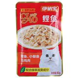 伊纳宝 鲣鱼小银鱼加鸡肉80g妙鲜封包猫湿粮包 满88北京9省包邮