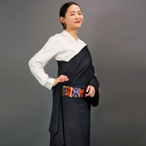 原创藏袍女款 西藏民族服饰单层西藏服女式古装长袖女装舞台演出