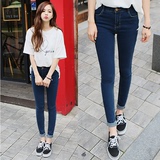 2016夏季新款韩版学生九分牛仔裤女装弹力显瘦小脚铅笔裤修身薄款