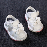 夏季软底防滑宝宝凉鞋0-1岁6-12个月学步鞋婴儿鞋女宝宝公主鞋子