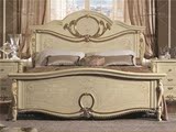 欧式法式新古典描金高档实木雕花别墅家具后现代简约双人床婚床