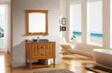 实木定制大理石台面中式美式欧式简约实木原木浴室柜洗脸台
