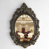 欧式浴室镜子壁挂梳妆镜卫生间镜子仿古ktv装饰镜美容院镜子特价