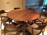 北欧宜家实木圆餐桌椅组合简约小户型餐桌圆形饭桌大圆桌创意家具