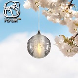 水晶玻璃球吊灯现代艺术餐厅吊灯LED单头创意吊灯流星雨吊灯特价
