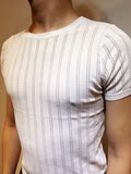 韩国男女冰丝T恤针织衫 夏季休闲修身镂空圆领情侣短袖毛衣 包邮