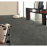 华德地毯 灰色暗纹纯色卧室地毯4米满铺地毯加厚弯头纱办公室展会