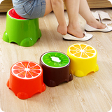 水果椅子时尚浴室小板凳塑料圆凳子儿童矮凳加厚防滑茶几换鞋凳