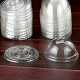加厚一次性杯盖95口径透明塑料杯十字平盖奶茶杯盖果汁杯盖球盖