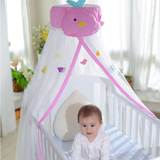 婴儿床蚊帐带支架通用婴儿蚊帐新生儿落地开门式宝宝蚊帐儿童蚊帐