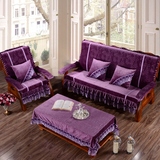 欧式高档实木带靠背沙发坐垫子可拆洗高密度加厚海绵奢华红木椅垫