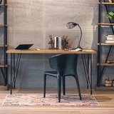 复古单人书桌电脑桌实木个性创意书桌家用工作台办公桌宜家写字台