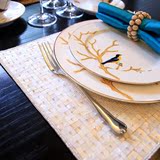 欧式美式样板间家居餐桌桌旗布艺装饰品西餐垫 餐布 布艺桌垫