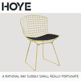 现代简约椅子花园休闲椅铁艺北欧小户型客厅创意个性单人餐椅躺椅