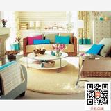 欧式圆形卧室客厅沙发茶几手工沙发垫加厚米色纯色定制床边地毯