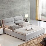 布艺床双人床可拆洗简约现代小户型1.5米气动储物床1.8米主卧婚床