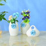 简约现代创意陶瓷小花瓶花插摆件 家居客厅玄关小清新装饰工艺品