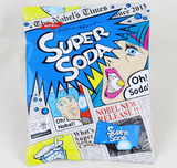 超酸糖诺贝尔nobel糖包邮日本进口super soda苏打汽水 糖三层夹心